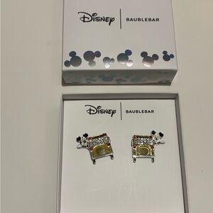 Disney X BaubleBar Mickey Mouse Back to School Bus Crystal Stud Earrings #Bc3